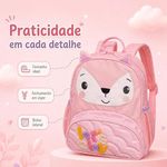 Mochila Infantil Costas Fun Time Rosa - Fisher Price