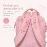 Mochila Maternidade Multifuncional Lilica Ripilica Comfy Rosa - Lilica & Tigor
