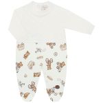 Macacão longo em algodão egípcio e tricot Ursinhos - Mini & Co.