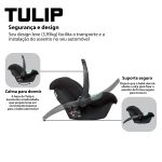 Bebê Conforto Tulip Deep Black  (0-13kg) - ABC Design