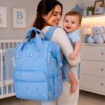 Mochila Maternidade Multifuncional Tigor Tigre Comfy Azul - Lilica & Tigor