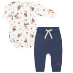 Body longo c/ Calça em denim Urso Esportes - Mini & Co.