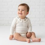 Body longo c/ golinha em ribana canelada Ursinhos - Mini & Co.