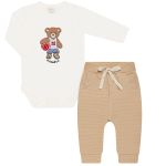 Body longo c/ Calça em algodão egípcio Urso Esportes - Mini & Co