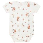 Body curto c/ Calça em algodão egípcio Camponesa - Mini & Co.