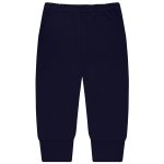 Body longo c/ Calça (Mijão) em algodão egípcio Marinho - Mini & Co.