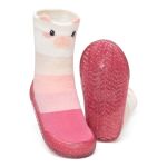 Meia com Sola Lúdica Ursinha Rosa - Pimpolho