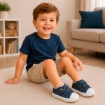 Tênis Infantil Star Kids Comfort Marinho Calce Fácil - Pimpolho
