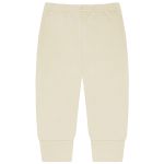 Body longo c/ Calça (Mijão) em algodão egípcio Amarelo Creme - Mini & Co.