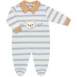 Macacão longo c/ golinha em tricot Ursinhos Azul - Mini & Co.