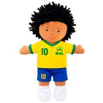 Boneco de Pano Léo Jogador Brasil 35 cm - Zip