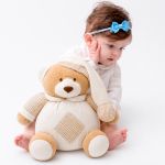Pelúcia Urso Nino com Chocalho 22 cm - Zip