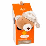 Puppet 2 em 1: Pelúcia e Travesseiro Urso Nino  44 cm - Zip