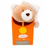 Puppet 2 em 1: Pelúcia e Travesseiro Urso Nino  44 cm - Zip