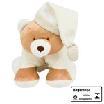 Puppet 2 em 1: Pelúcia e Travesseiro Urso Nino  44 cm - Zip