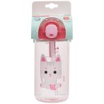 Garrafa Tritan c/ Canudo Filhotiis Gato Mia 460ml (12m+) - Kouii