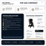 Carrinho de Bebê Sienna Ink (0-22kg) - ABC Design