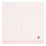 Manta em tricot Xadrez Rosa - Mini & Co.