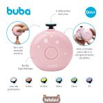 Kit Lixa de Unha Elétrico com 6 Lixas Rosa (0m+) - Buba