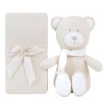 Kit Ursinho com Mantinha Bege (3m+) - Buba