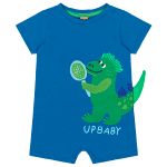 Macacão curto em malha Aligator - Up Baby
