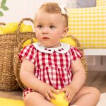 Macacão  c/ Golinha em algodão Vichy Fruits - Up Baby