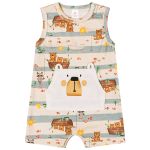 Macaquinho regata em suedine Bear Family - Up Baby