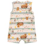 Macaquinho regata em suedine Bear Family - Up Baby