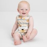 Macaquinho regata em suedine Bear Family - Up Baby