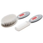 Kit Escova e Pente Cinza (0m+) - Fisher Price