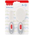 Kit Escova e Pente Cinza (0m+) - Fisher Price