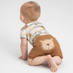 Body curto c/ Bermuda em suedine Bear Family - Up Baby