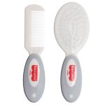 Kit Escova e Pente Cinza (0m+) - Fisher Price