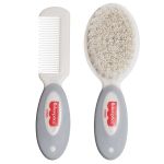Kit Escova e Pente Cinza (0m+) - Fisher Price