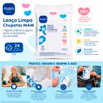 Lenço Limpa e Higieninza Chupetas e Acessórios 24un - MAM
