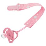 Kit 2 Prendedores de Chupeta Happy Sky Rosa (3m+) - Lilica & Tigor