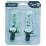Kit 2 Prendedores de Chupeta Happy Pilot Azul (3m+) - Lilica & Tigor