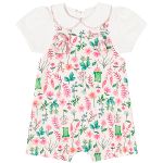 Jardineira c/ Body curto em suedine Jardim - Up Baby