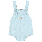 Jardineira em ribana canelada Azul - Up Baby