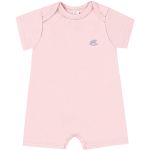 Macacão curto em suedine Rosa Claro - Up Baby