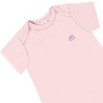 Macacão curto em suedine Rosa Claro - Up Baby