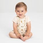 Jardineira c/ Body curto em suedine Fazendinha - Up Baby