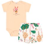 Body curto c/ Short em suedine Amiguinhas - Up Baby
