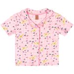 Pijama infantil Blusa e Short em suedine Patinhas - Up Baby