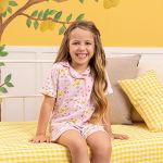 Pijama infantil Blusa e Short em suedine Patinhas - Up Baby
