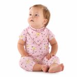 Babador Bandana em suedine Patinhas - Up Baby