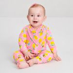 Babador Bandana em suedine Limões - Up Baby
