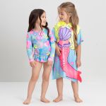Toalha Poncho de Praia atoalhado Sereia -  Up Baby