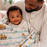 Manta em suedine Bear Family - Up Baby