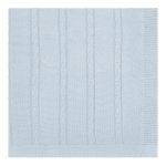 Manta em tricot Trançado Azul Bebê - Mini & Co.